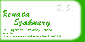 renata szakmary business card